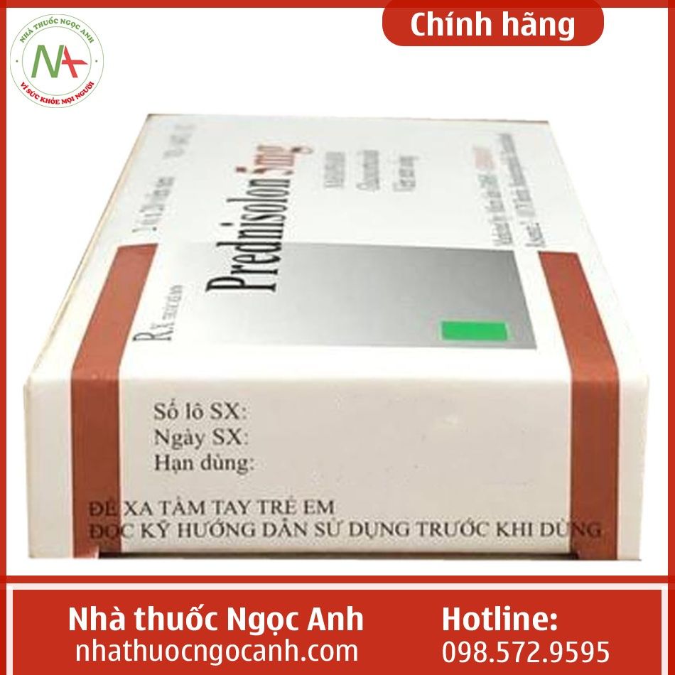 Thuốc Prednisolon 5mg Nam Hà là gì, giá bao nhiêu, mua ở đâu
