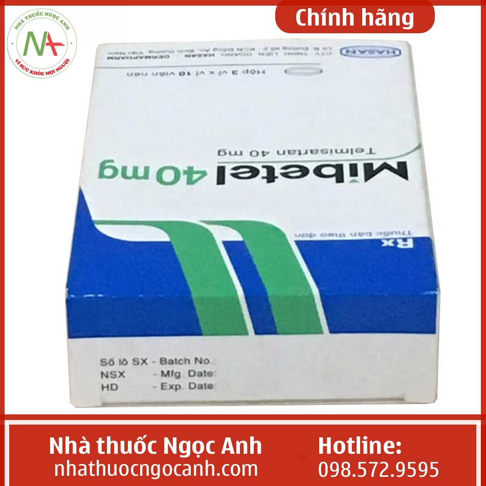 Thuốc Mibetel 40mg Hasan