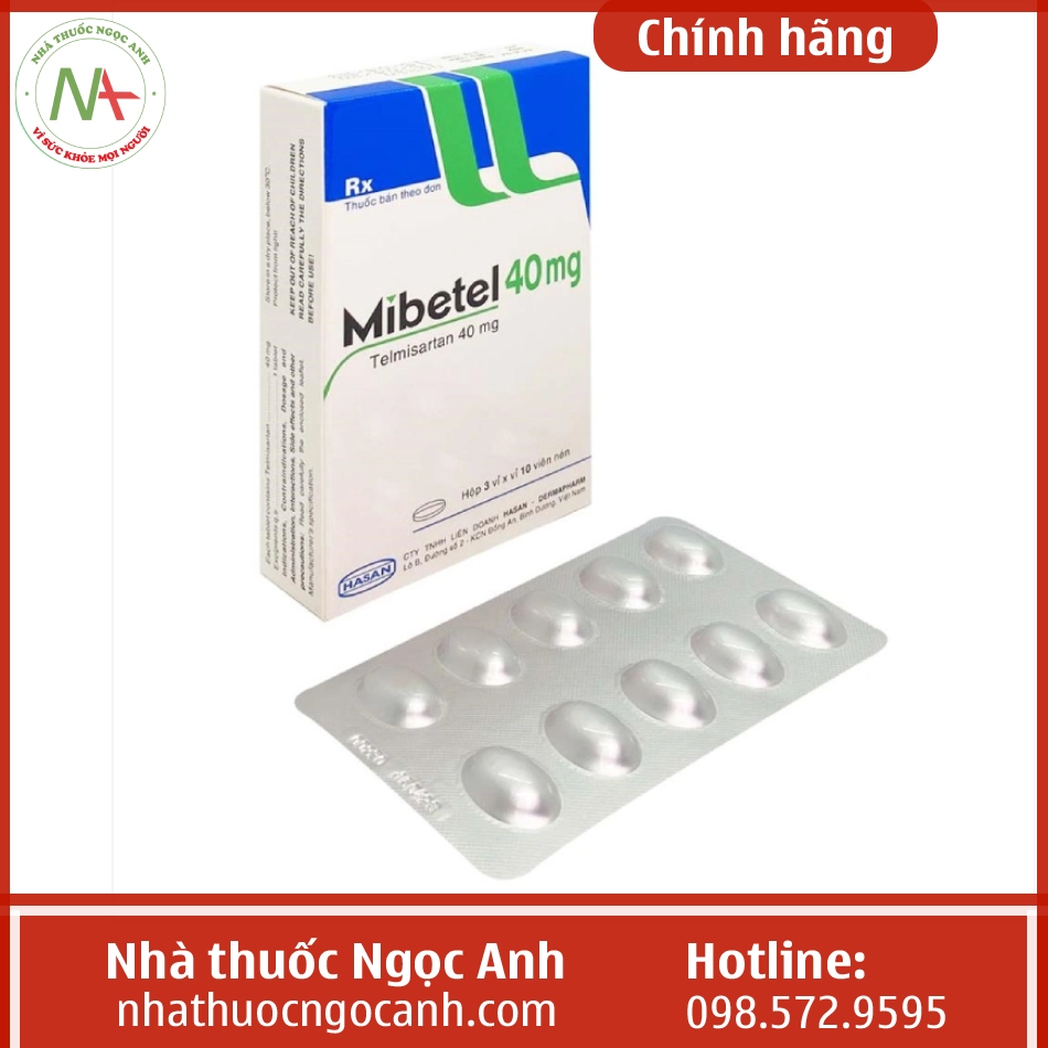 Thuốc Mibetel 40mg Hasan