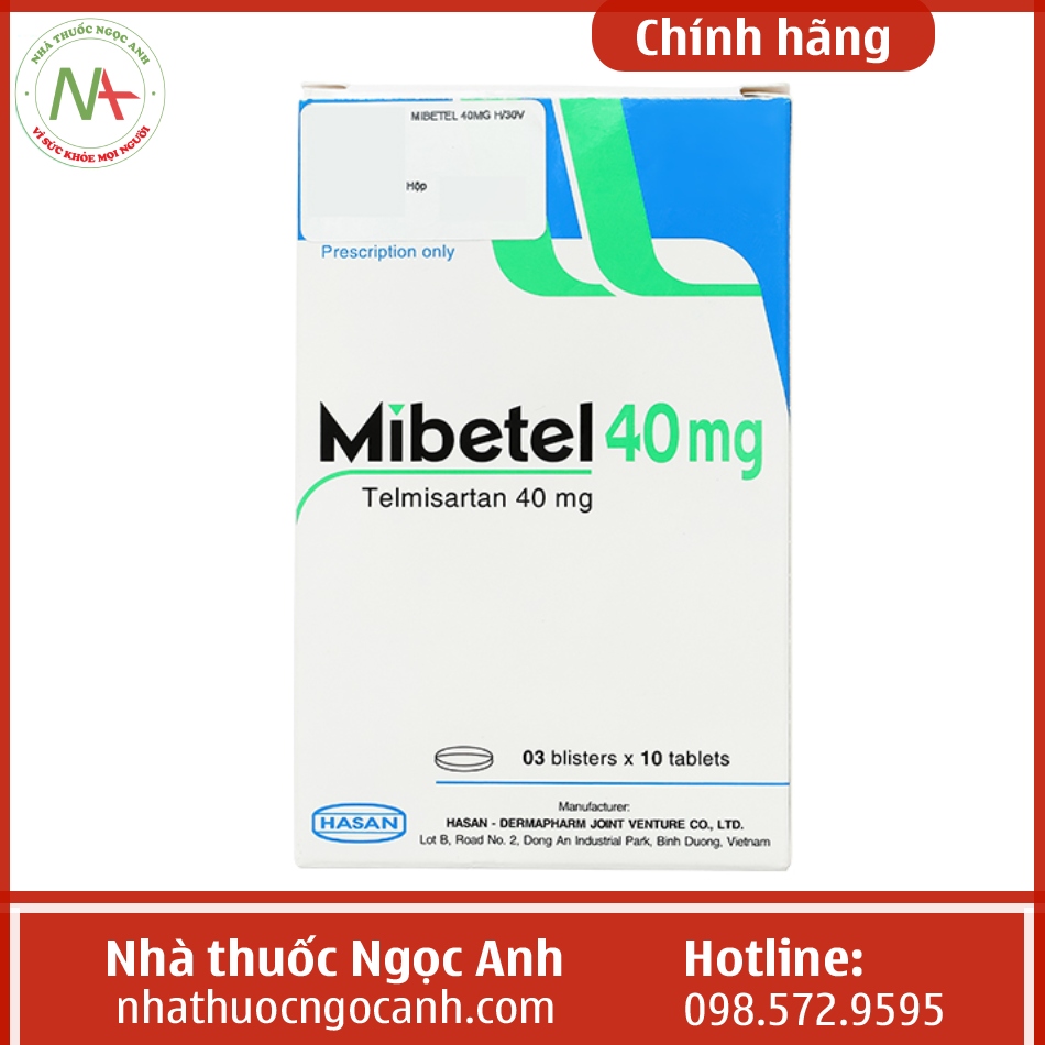 Thuốc Mibetel 40mg Hasan