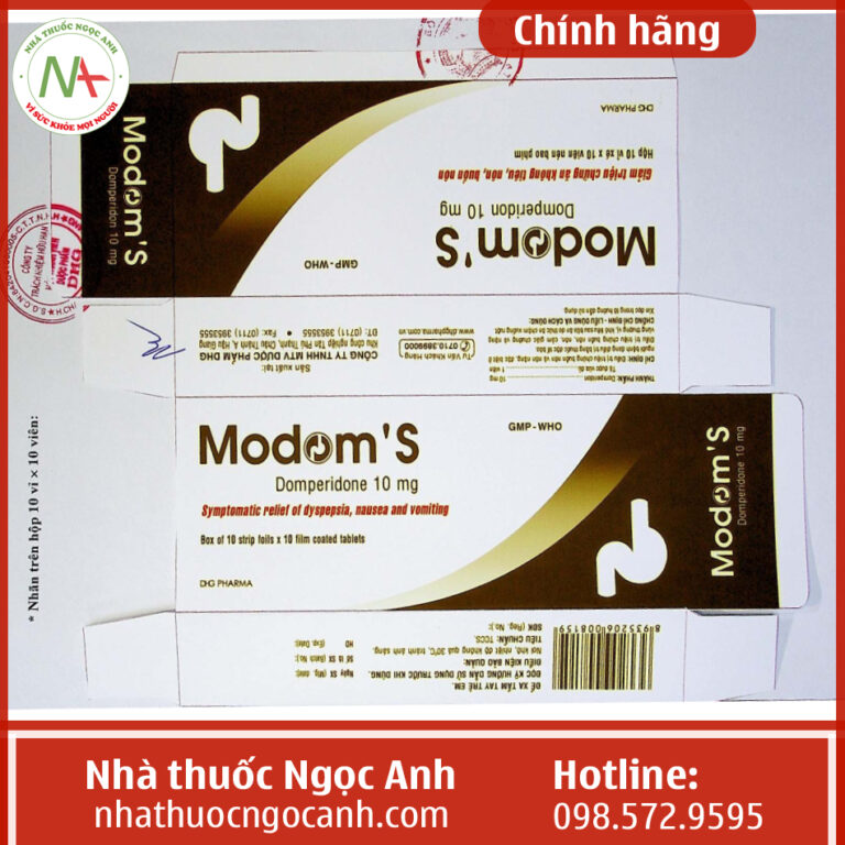 Thuốc Modom'S 10mg có tác dụng gì? Mua ở đâu? Giá bao nhiêu
