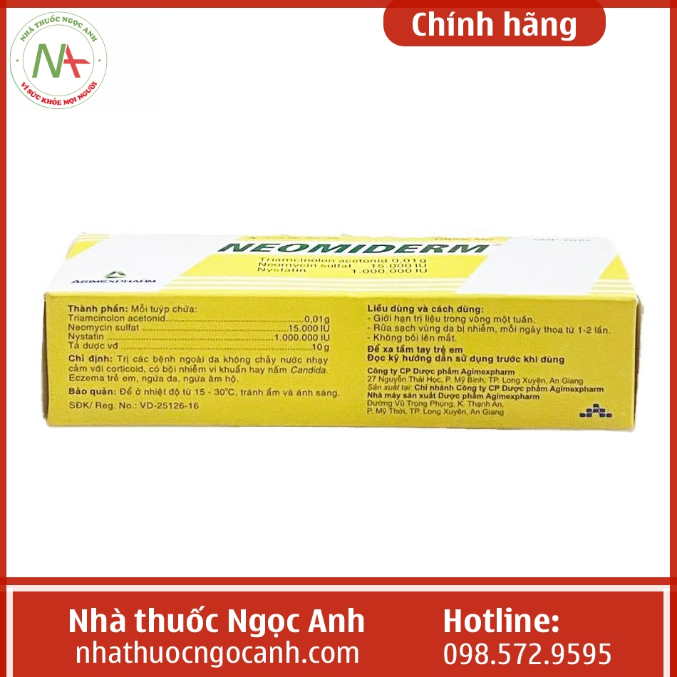 Hình ảnh thuốc Neomiderm