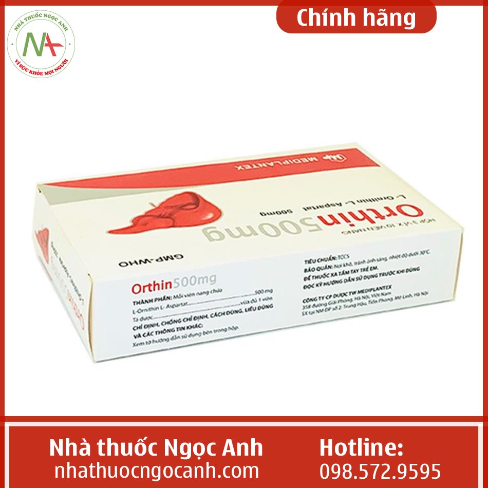 Orthin 500mg là thuốc gì?