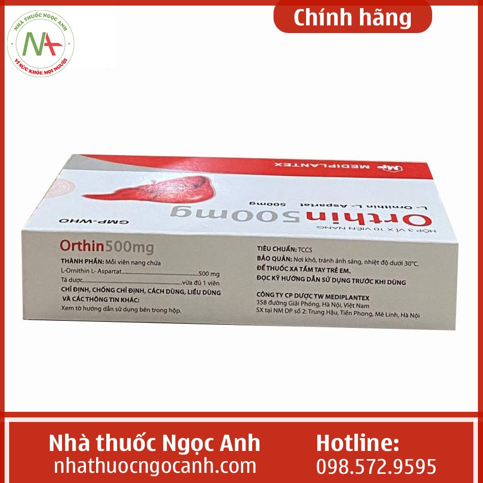 Orthin 500mg là thuốc gì?