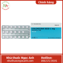 Hộp thuốc Colchicina Seid 1mg Tablet
