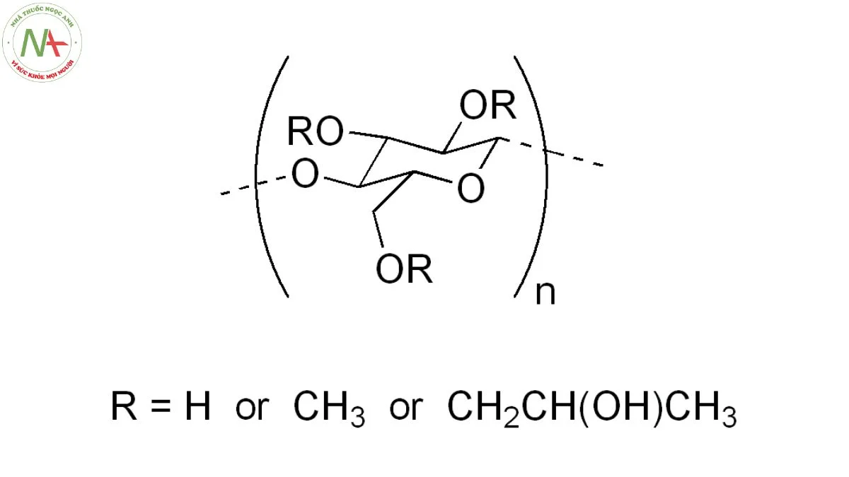 Cấu trúc phân tử Hydroxypropyl Methyl Cellulose