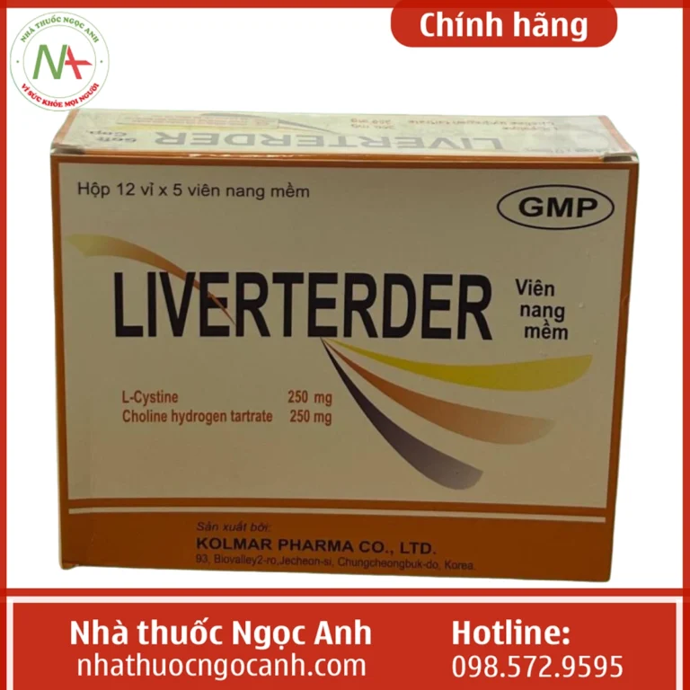 Hộp thuốc Liverterder 250mg