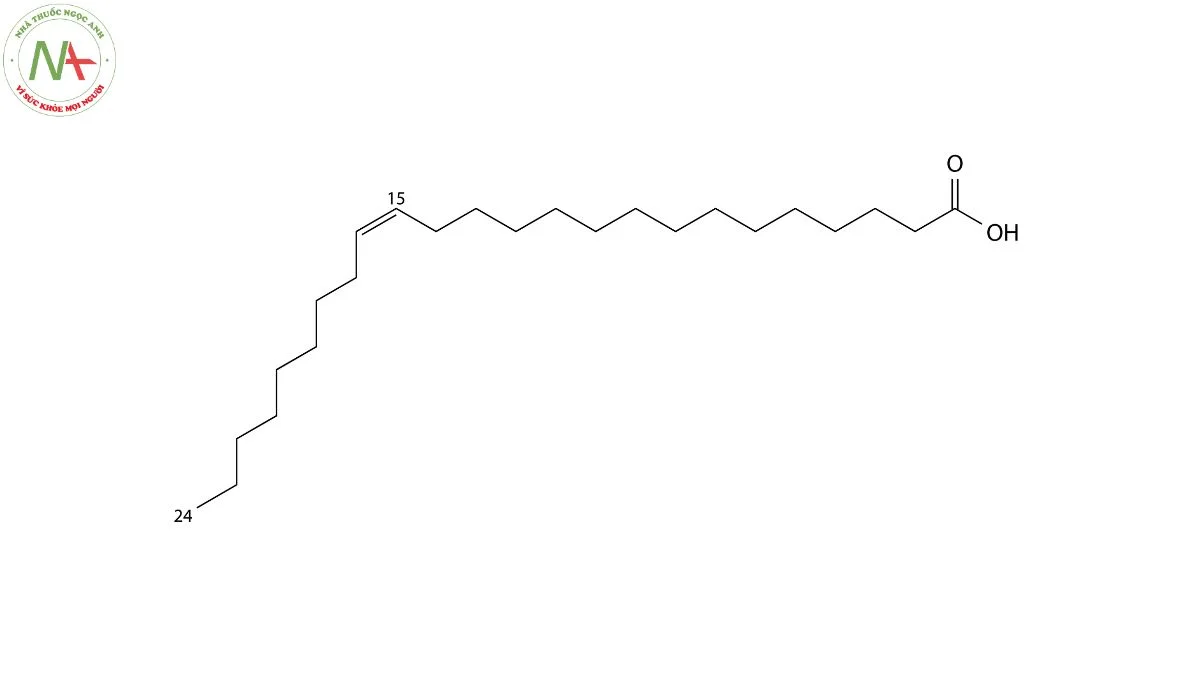 Cấu trúc phân tử Nervonic Acid