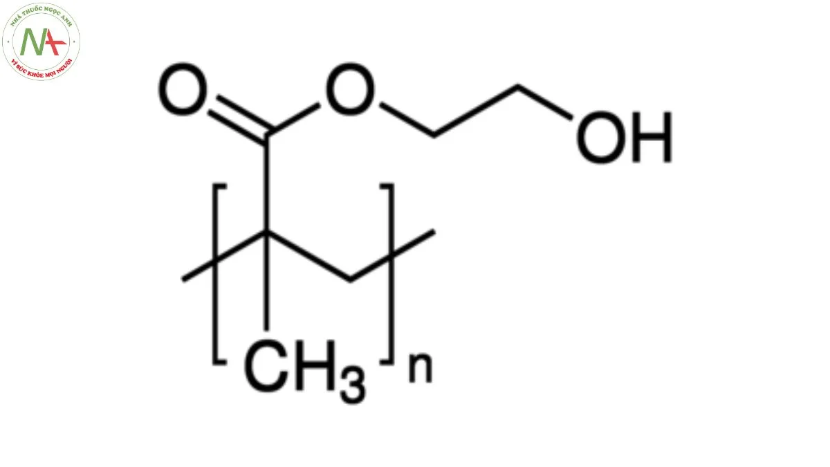 Cấu trúc phân tử Polymer 2-Hydroxyethyl Methacrylate