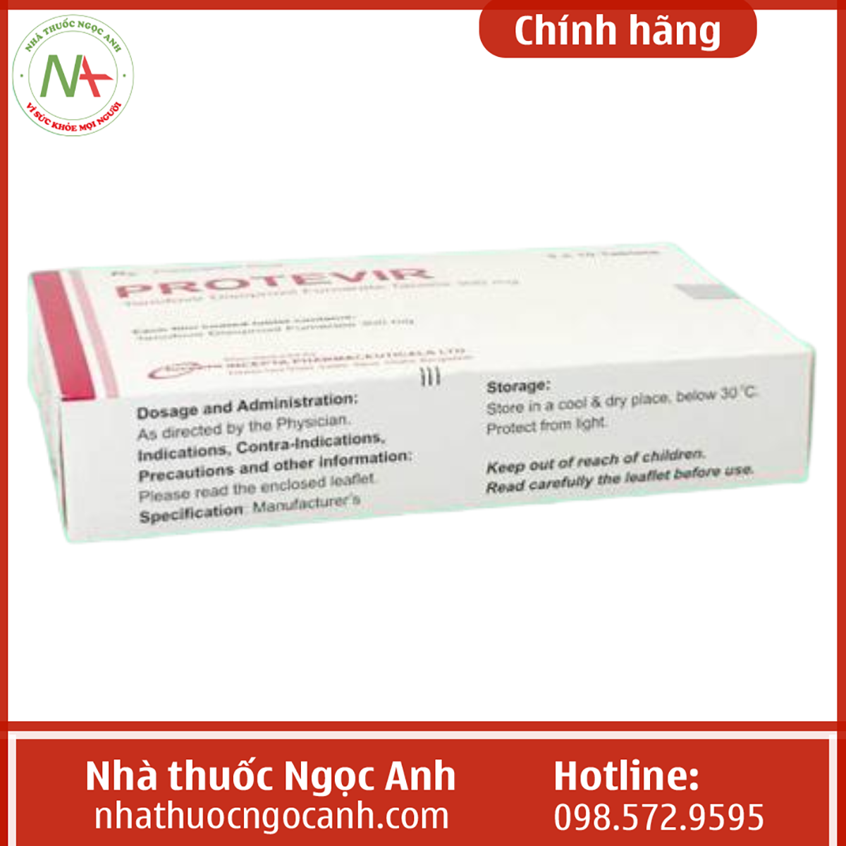 Hộp thuốc Protevir 300mg