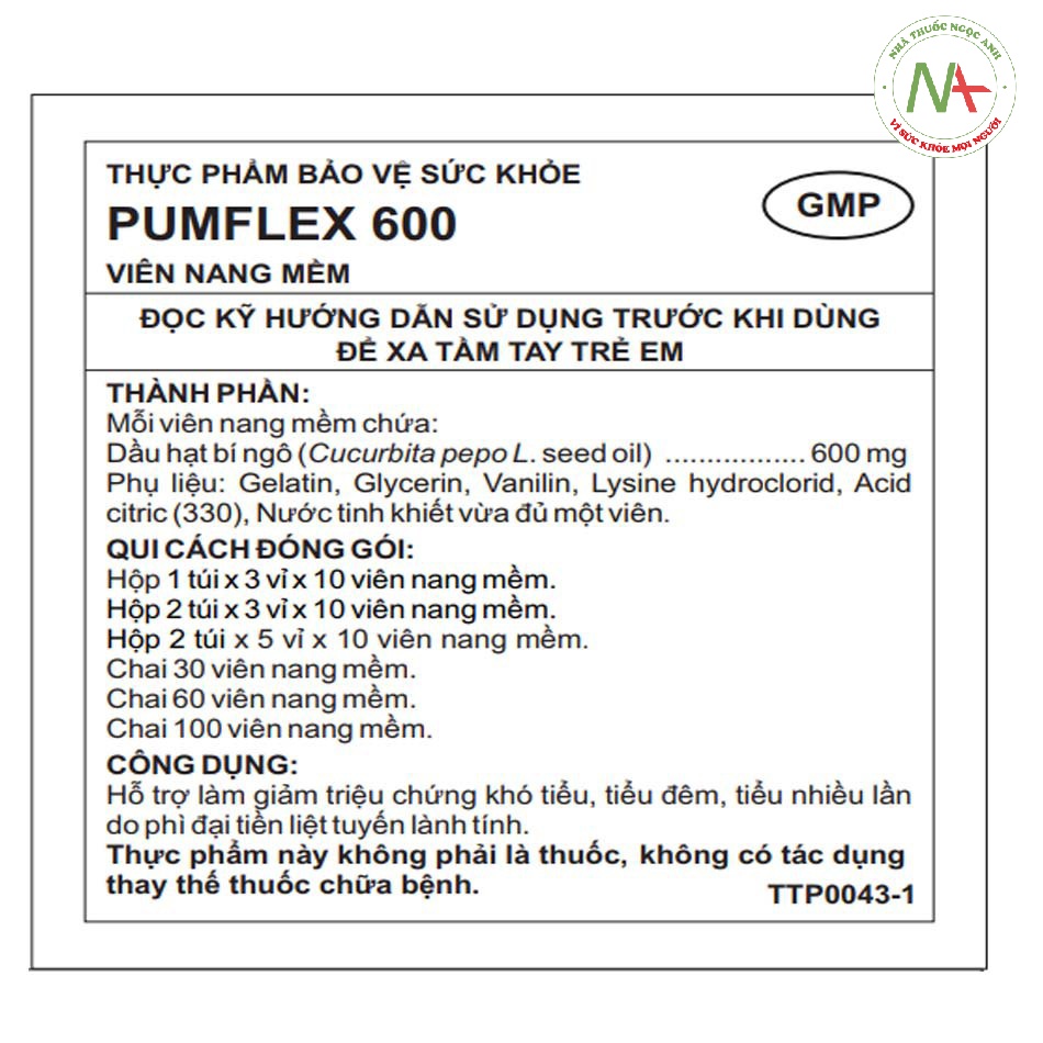 Hướng dẫn sử dụng Pumflex 600