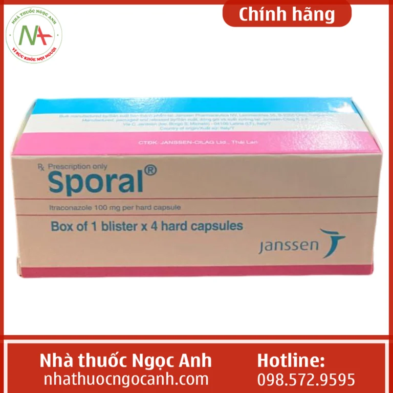 Hộp thuốc Sporal 100mg