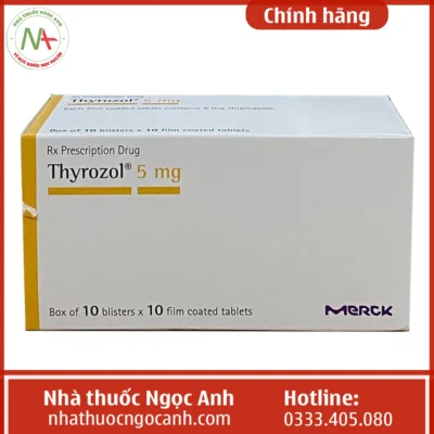 Hộp thuốc Thyrozol 5mg