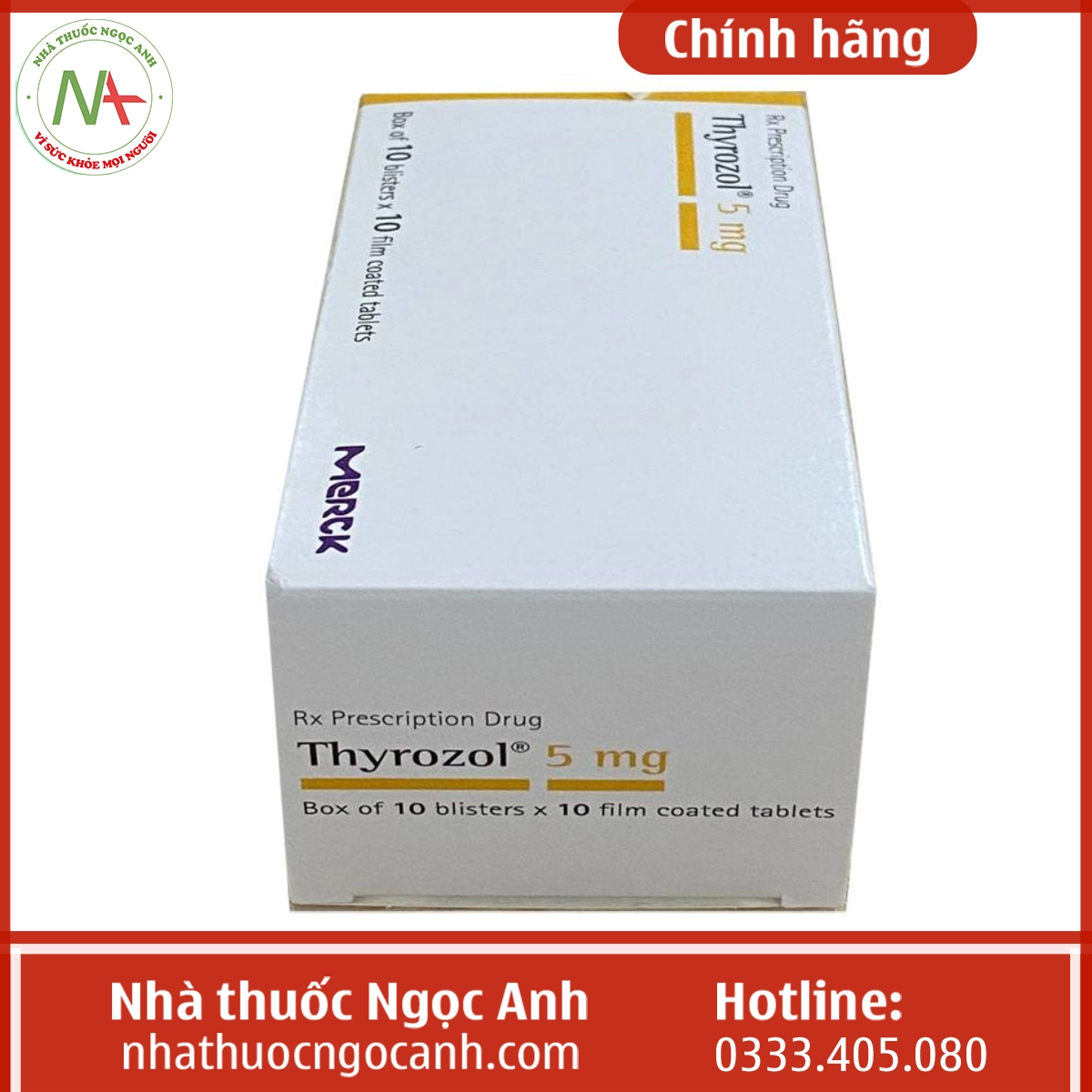 Hộp thuốc Thyrozol 5mg