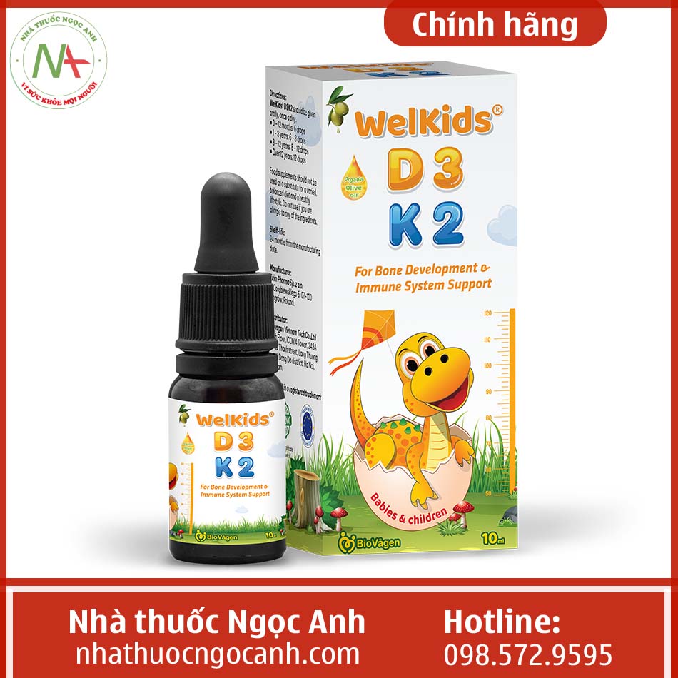 Hộp Welkids D3K2