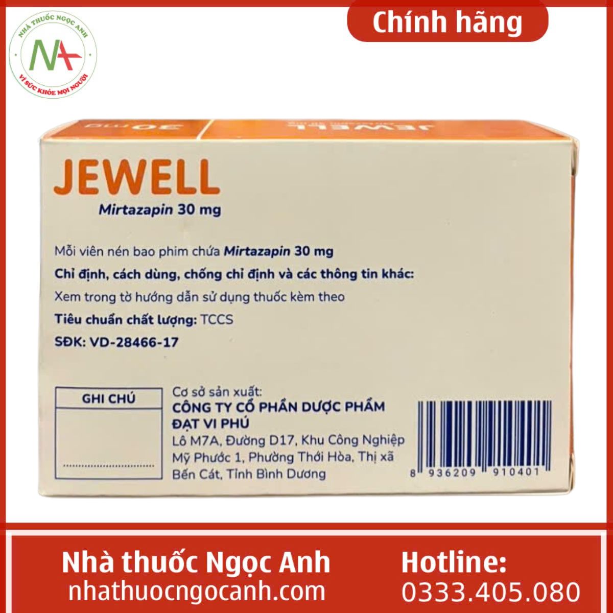 thuốc Jewell 30mg