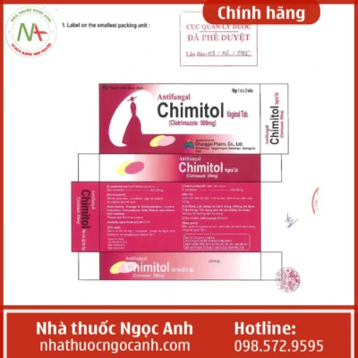 Thuốc đặt Chimitol Vaginal Tablet