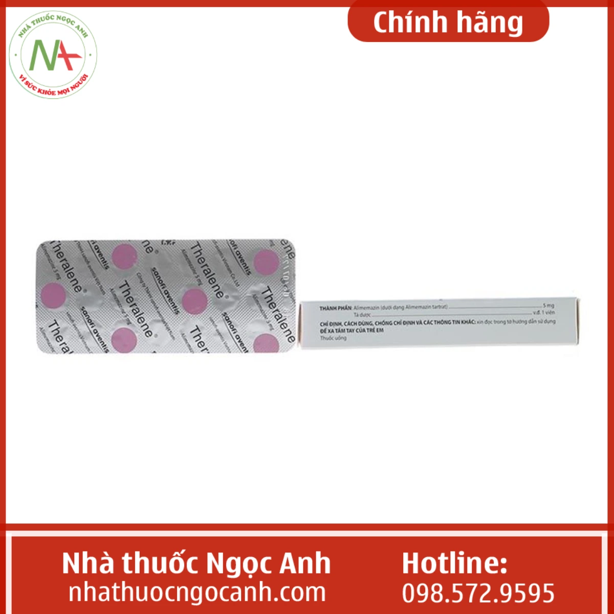 Theralene 5mg (Hộp 40 viên)