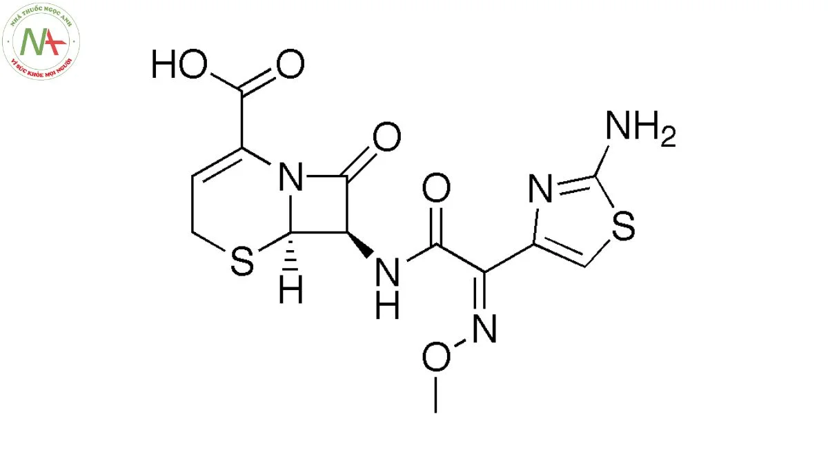 Cấu trúc phân tử Ceftizoxim 