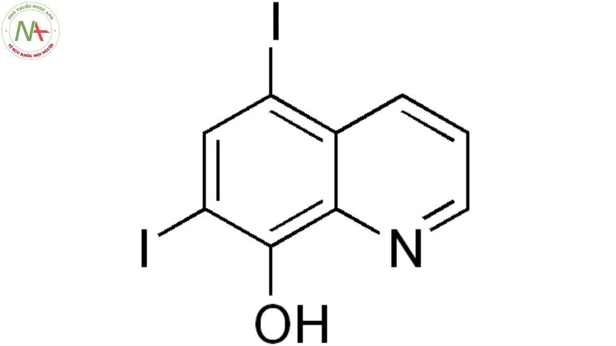 Cấu trúc phân tử Diiodohydroxyquinolin 