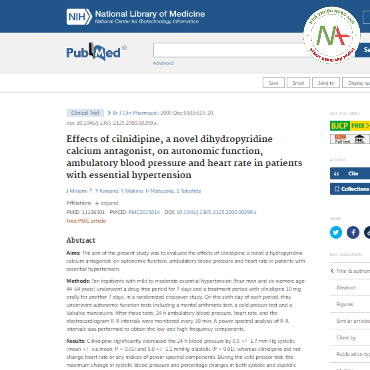 Effects of cilnidipine, a novel dihydropyridine calcium antagonist, on autonomic function, ambulatory blood pressure and heart rate in patients with essential hypertension