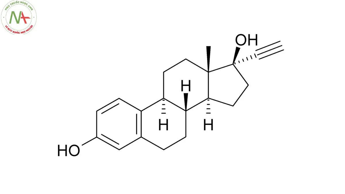 Cấu trúc phân tử Ethinylestradiol 