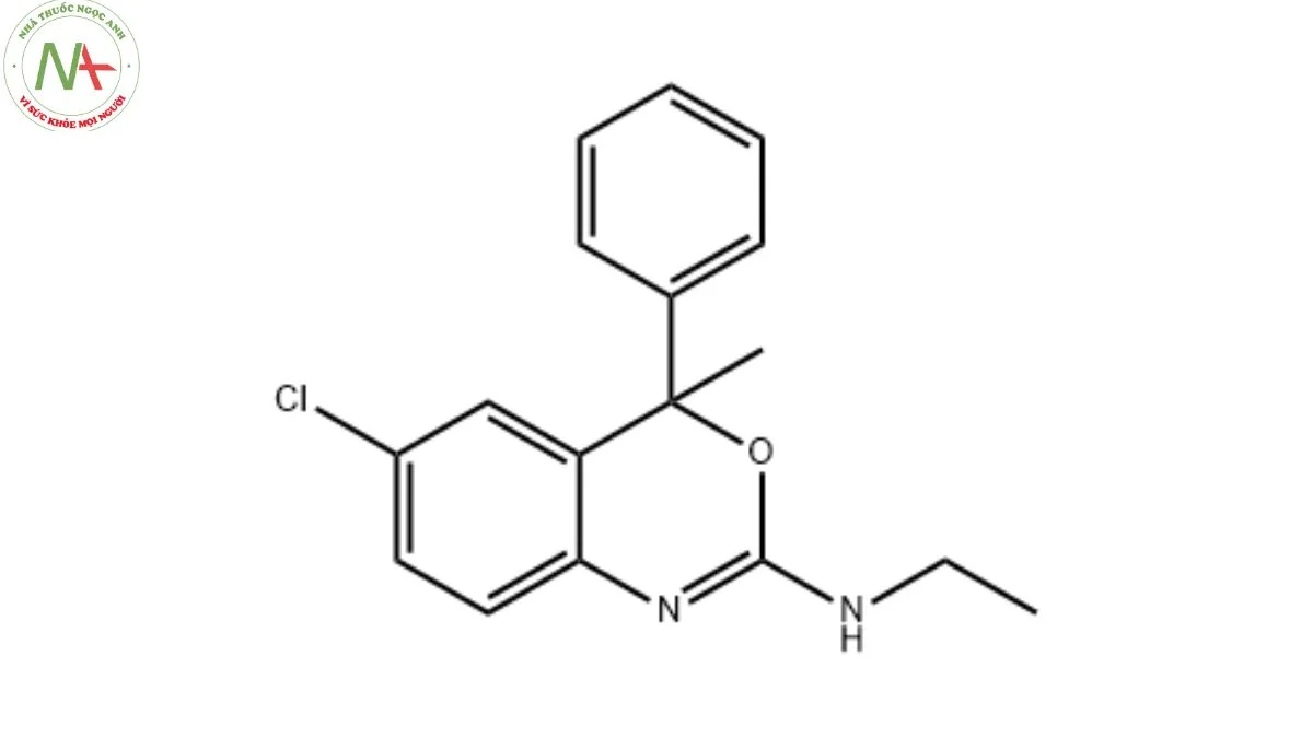 Cấu trúc phân tử Etifoxin 