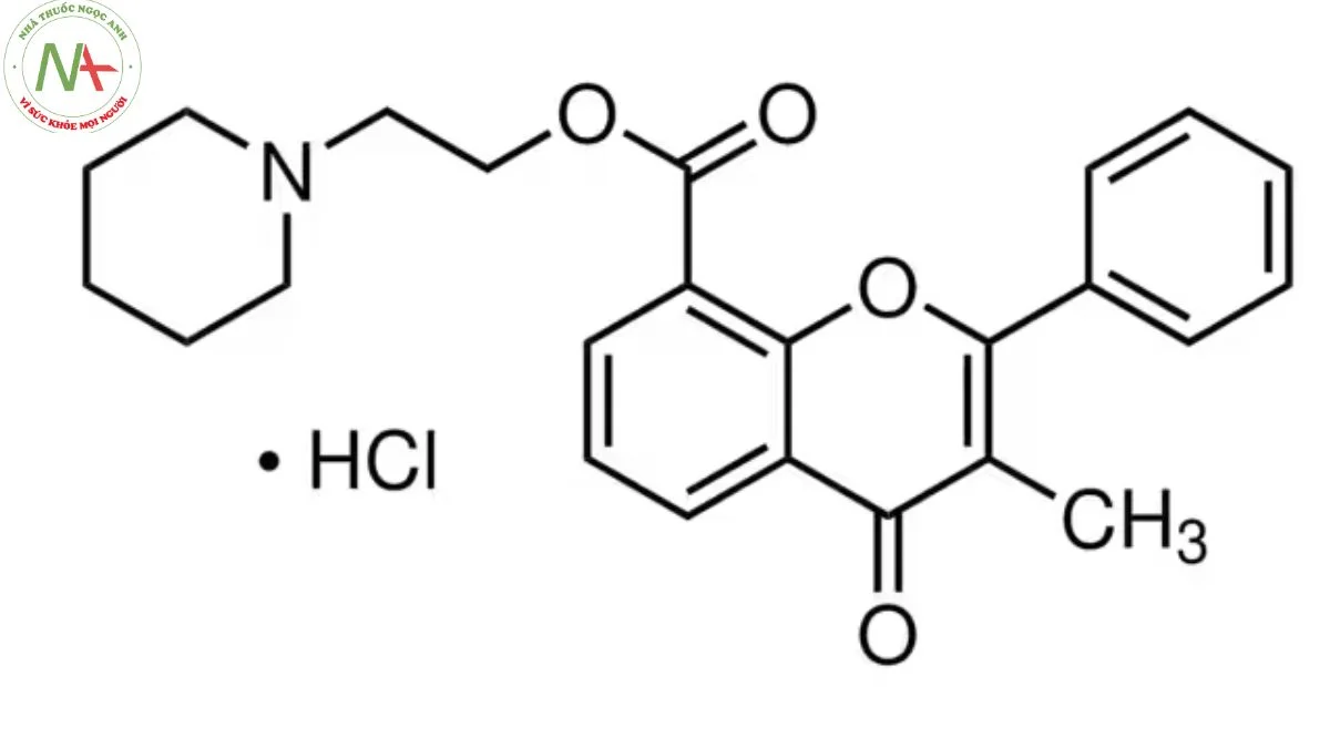 Cấu trúc phân tử Flavoxat hydrochlorid