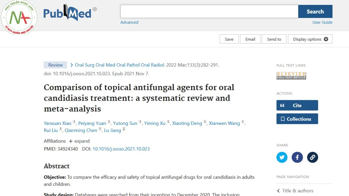 Comparison of topical antifungal agents for oral candidiasis treatment: a systematic review and meta-analysis