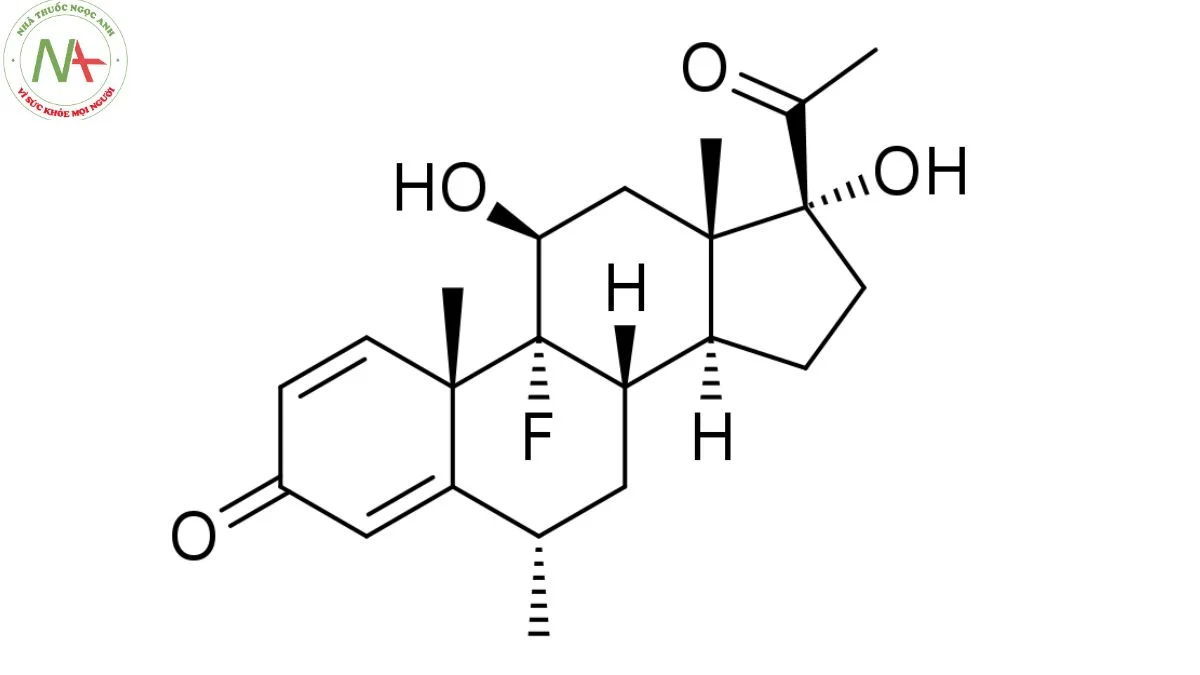 Cấu trúc phân tử Fluorometholone 