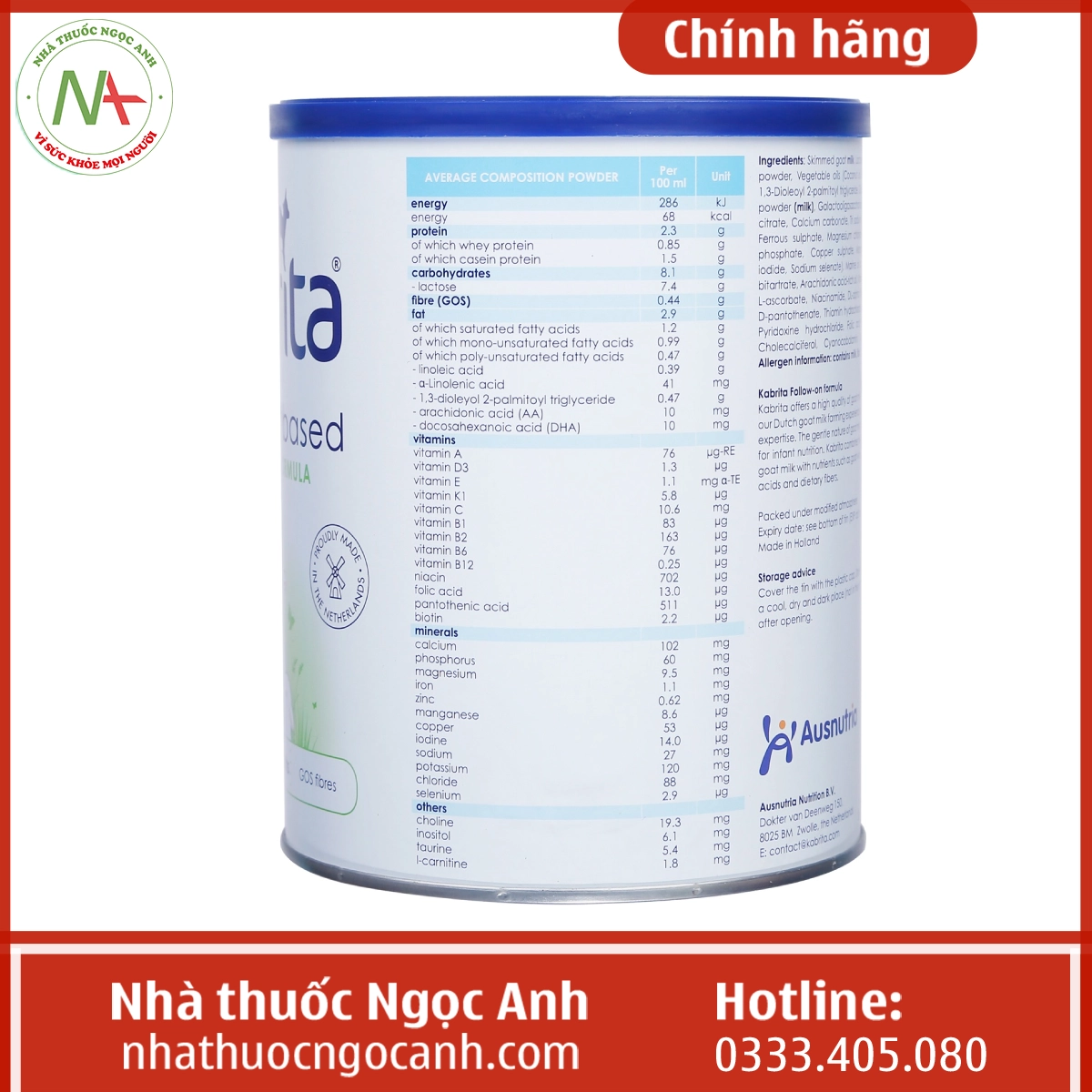 Kabrita số 2 800g