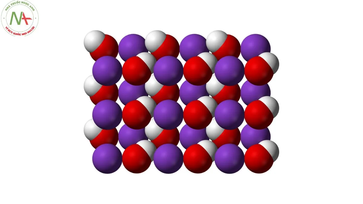 Cấu trúc phân tử Kali Hydroxide