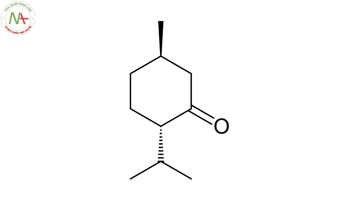 Cấu trúc phân tử Menthone 