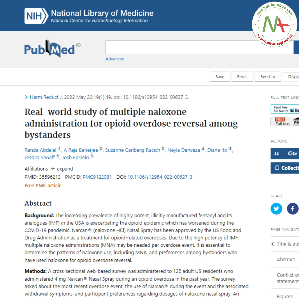 Real-world study of multiple naloxone administration for opioid overdose reversal among bystanders