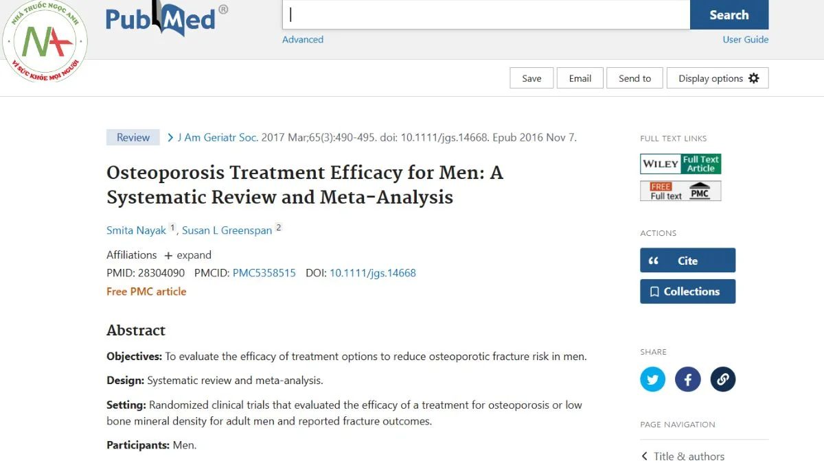 Osteoporosis Treatment Efficacy for Men: A Systematic Review and Meta-Analysis