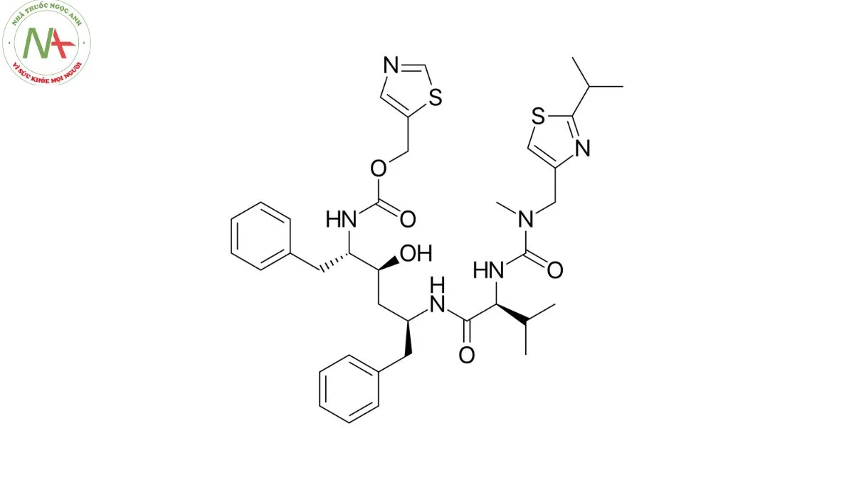 Cấu trúc phân tử Ritonavir 