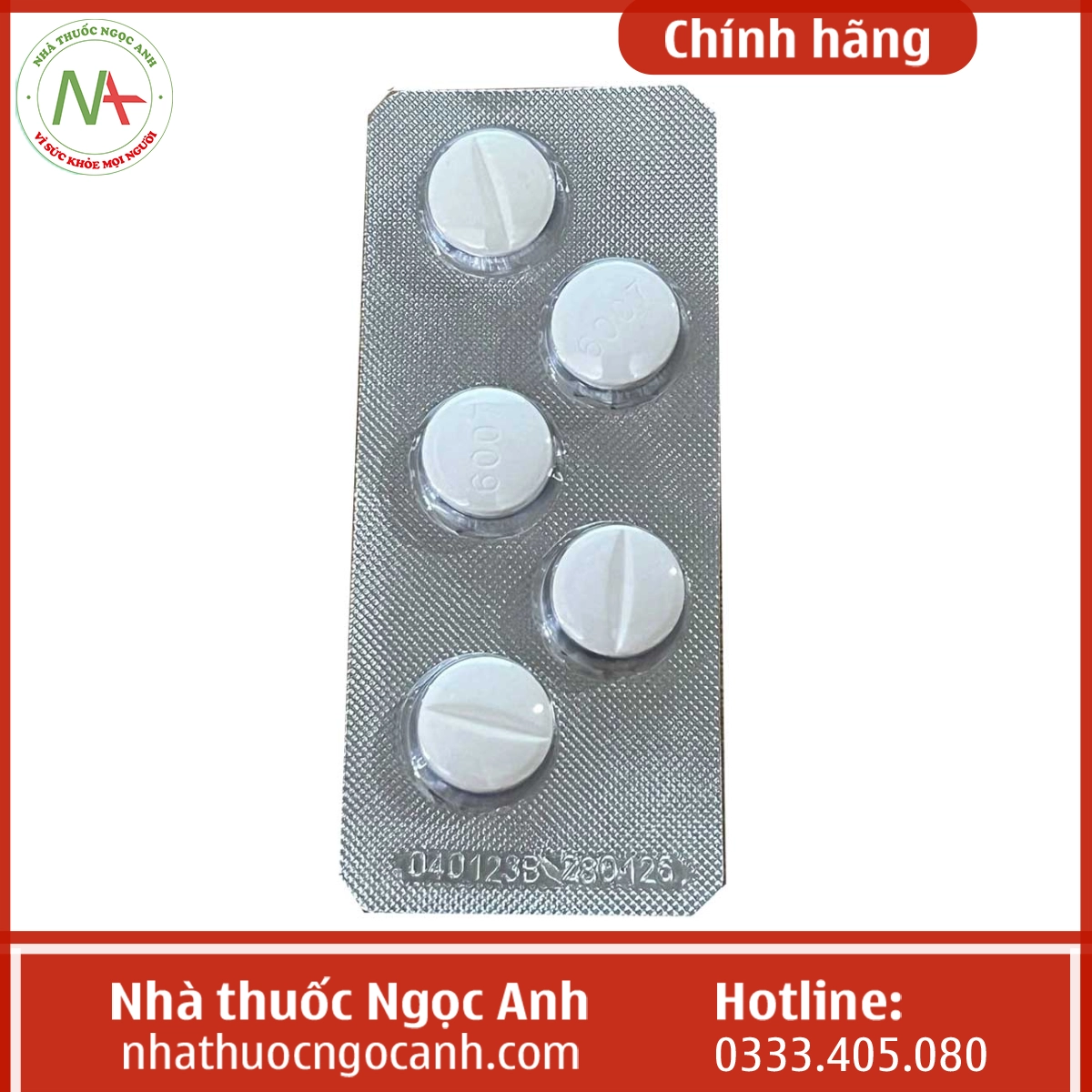 Mặt trước vỉ thuốc Rovas 3M