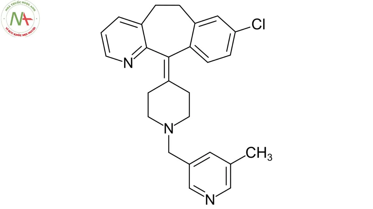 Cấu trúc phân tử Rupatadin 