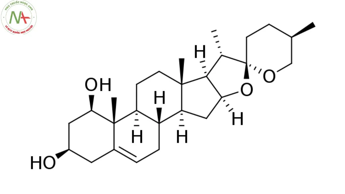 Cấu trúc phân tử Ruscogenin 