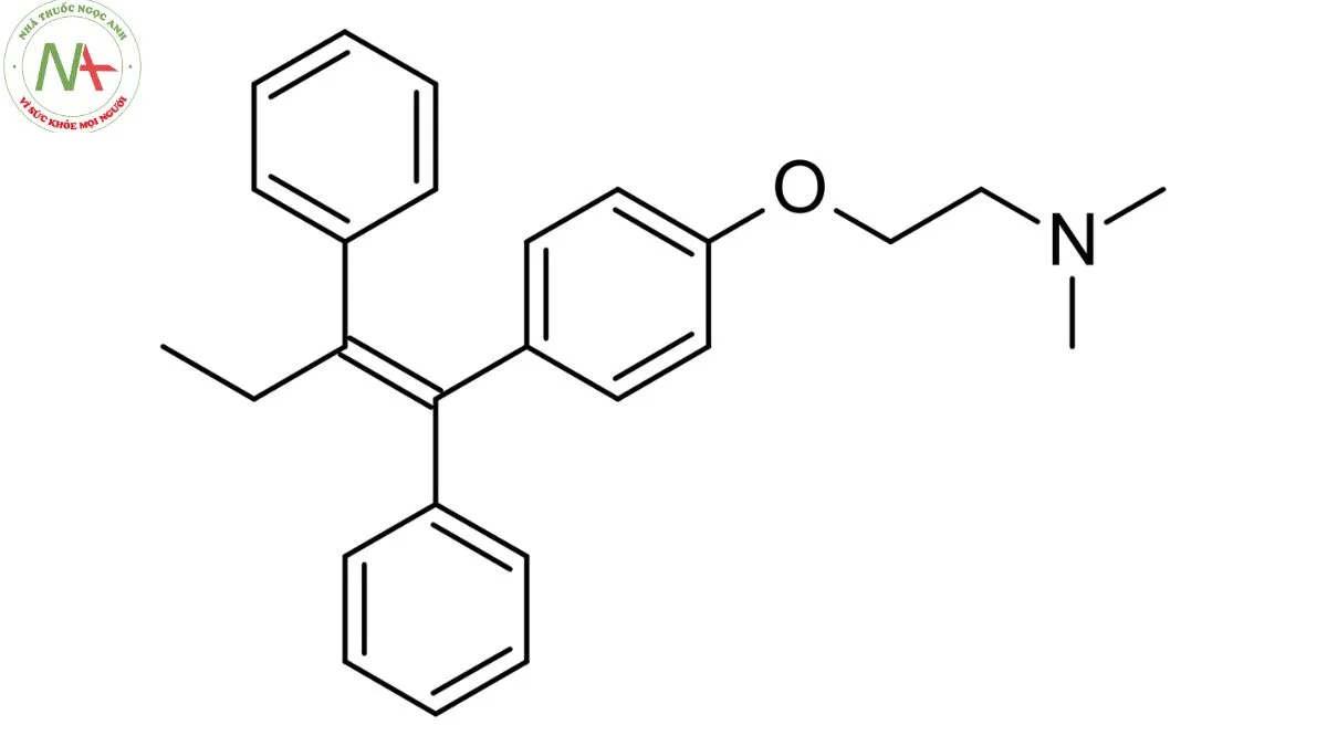 Cấu trúc phân tử Tamoxifen 