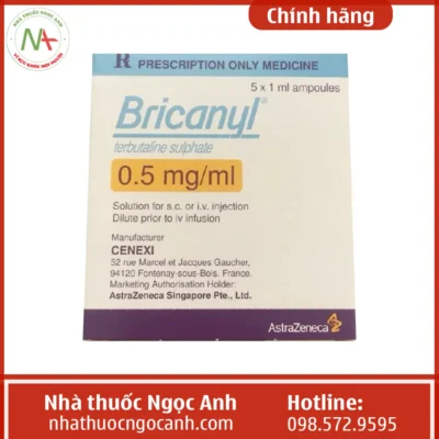 Thuốc Bricanyl 0.5mgml
