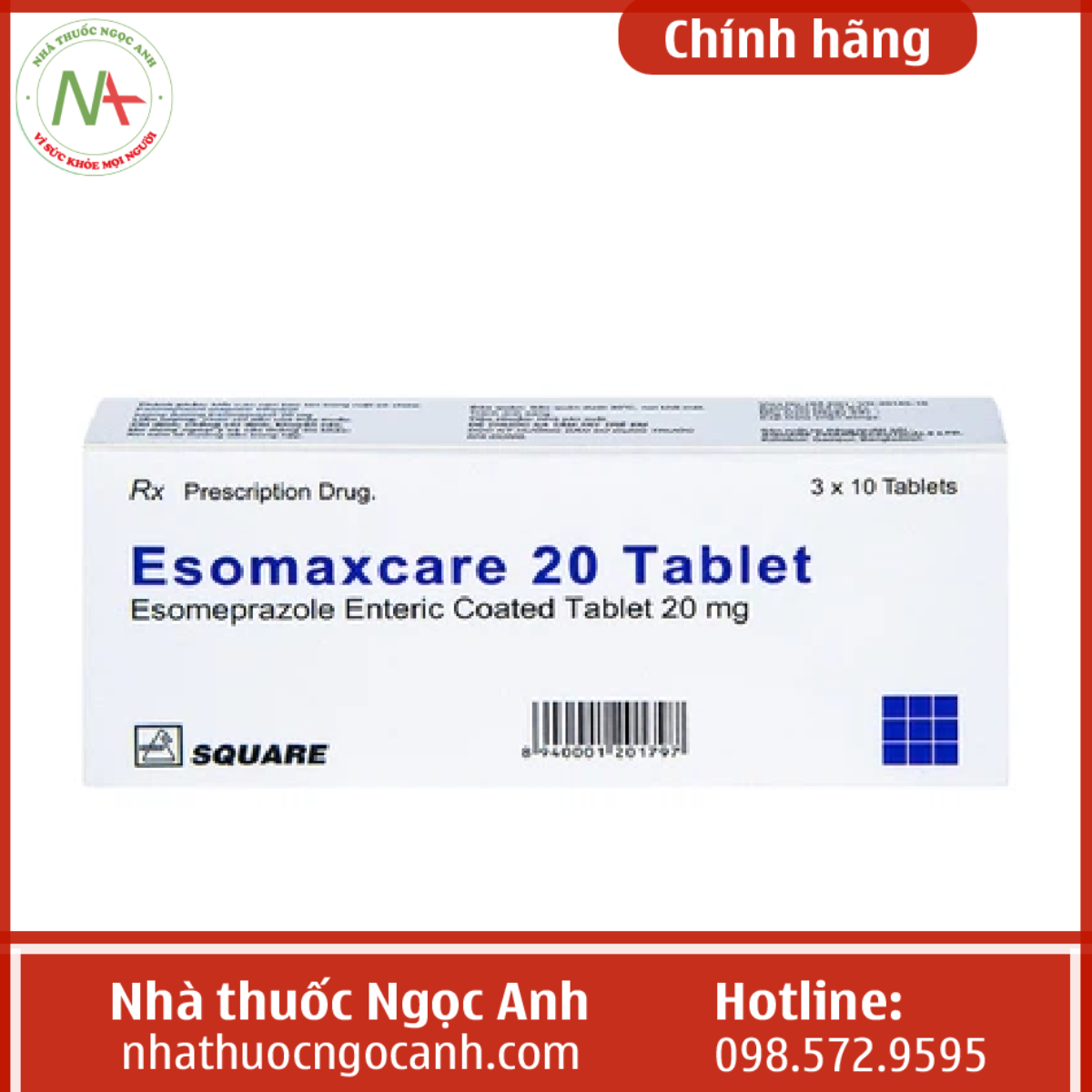 Thuốc Esomaxcare 20mg