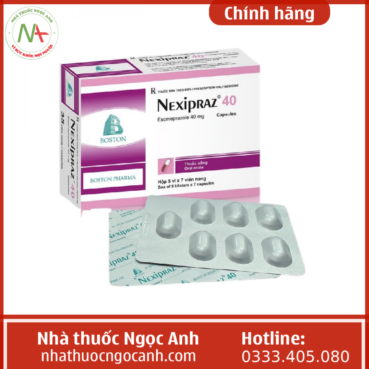 Thuốc Nexipraz 40mg