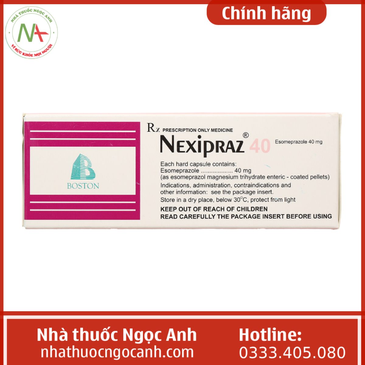 Thuốc Nexipraz 40mg