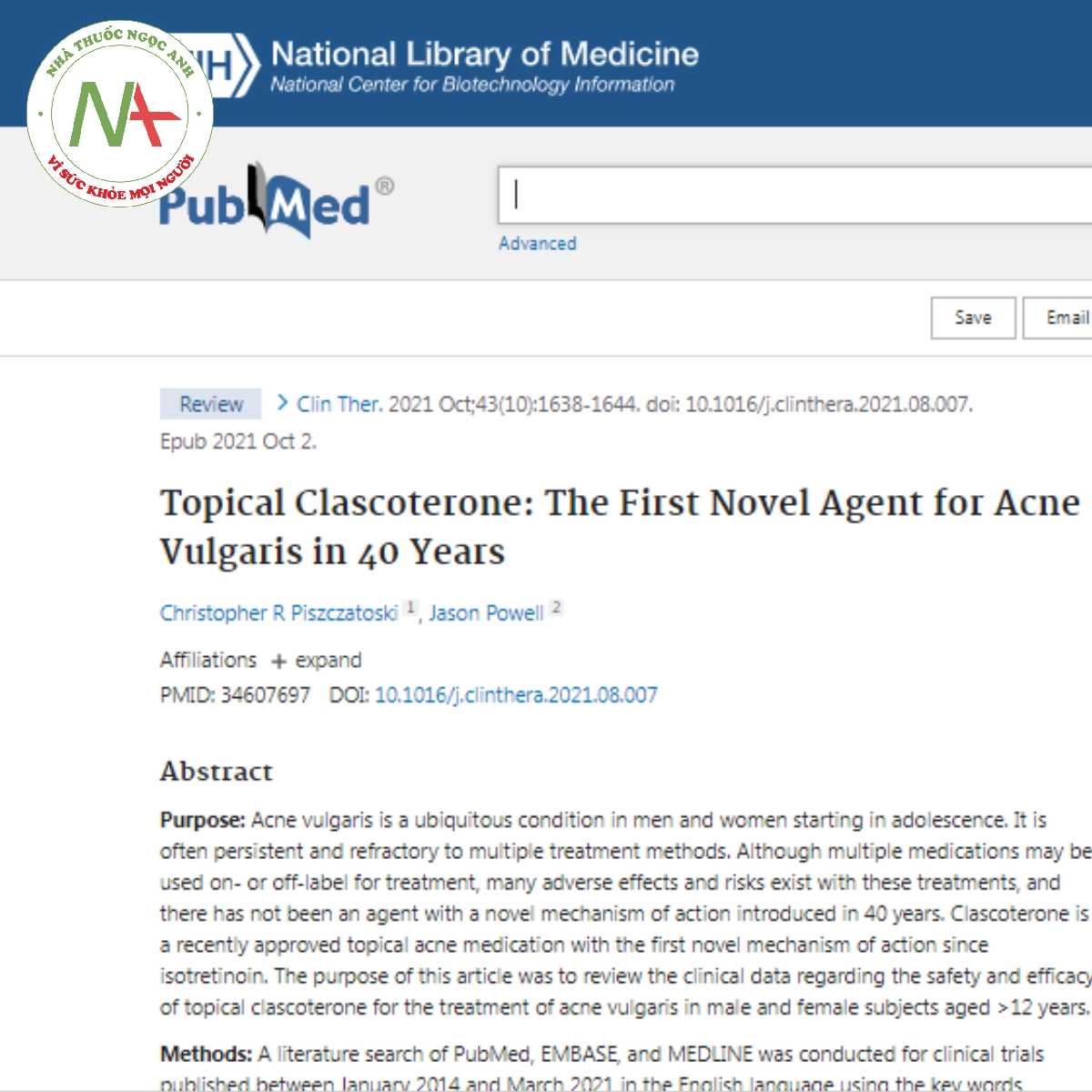 Topical Clascoterone_ The First Novel Agent for Acne Vulgaris in 40 Years