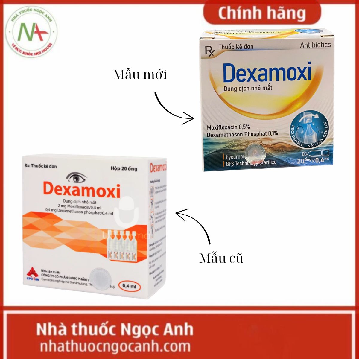 Thông báo thay đổi bao bì thuốc Dexamoxi 
