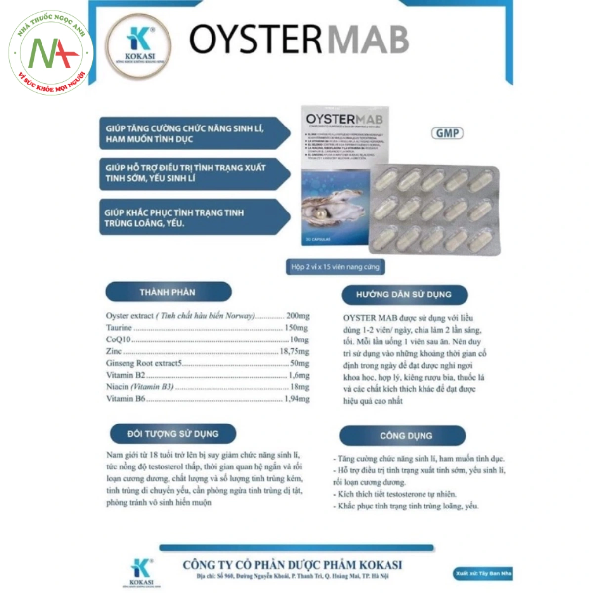 Hướng dẫn sử dụng sản phẩm Oyster Mab