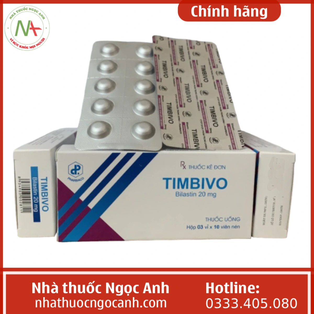 Thuốc Timbivo 20mg