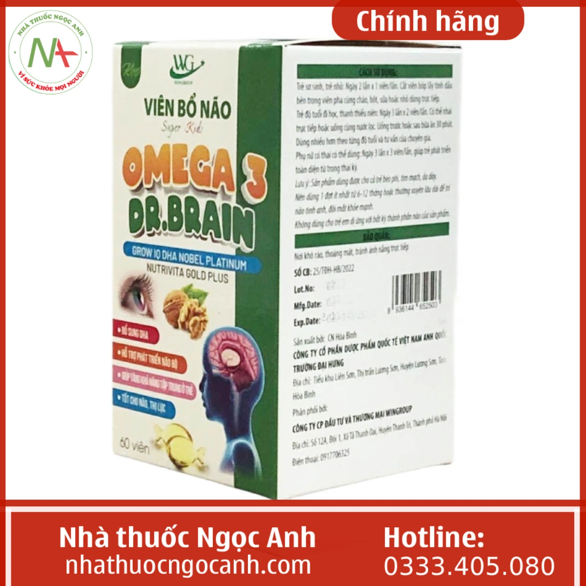 Viên Bổ Não Super Kid Omega 3 Dr.Brain