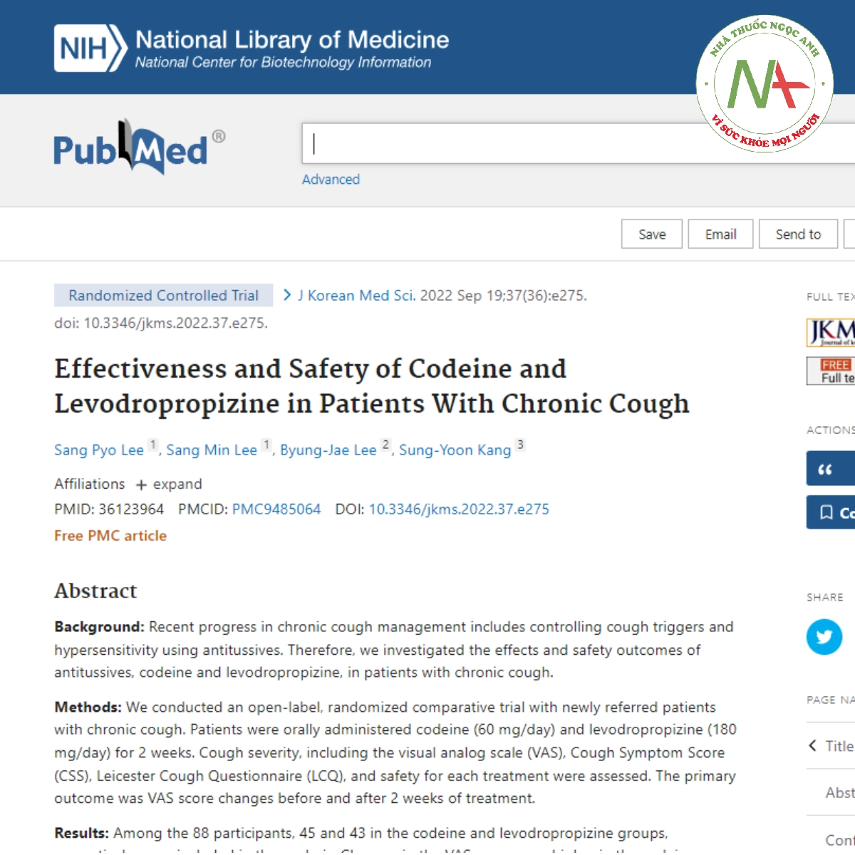 Effectiveness and Safety of Codeine and Levodropropizine in Patients With Chronic Cough